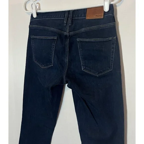 Madewell women’s Blue jeans Size 26 Rail Straight Low Rise Zipper Pockets - Picture 8 of 16